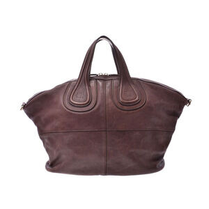 Givenchy Nightingale brown lambskin handbag strap